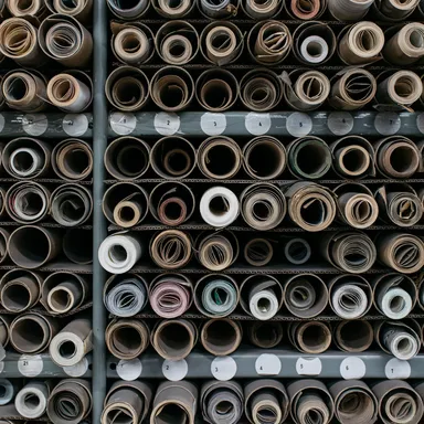 Rolls of wallpaper